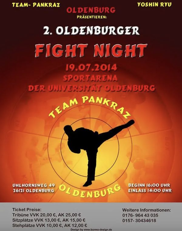 Plakat 2. Oldenburger Fight Night 2014